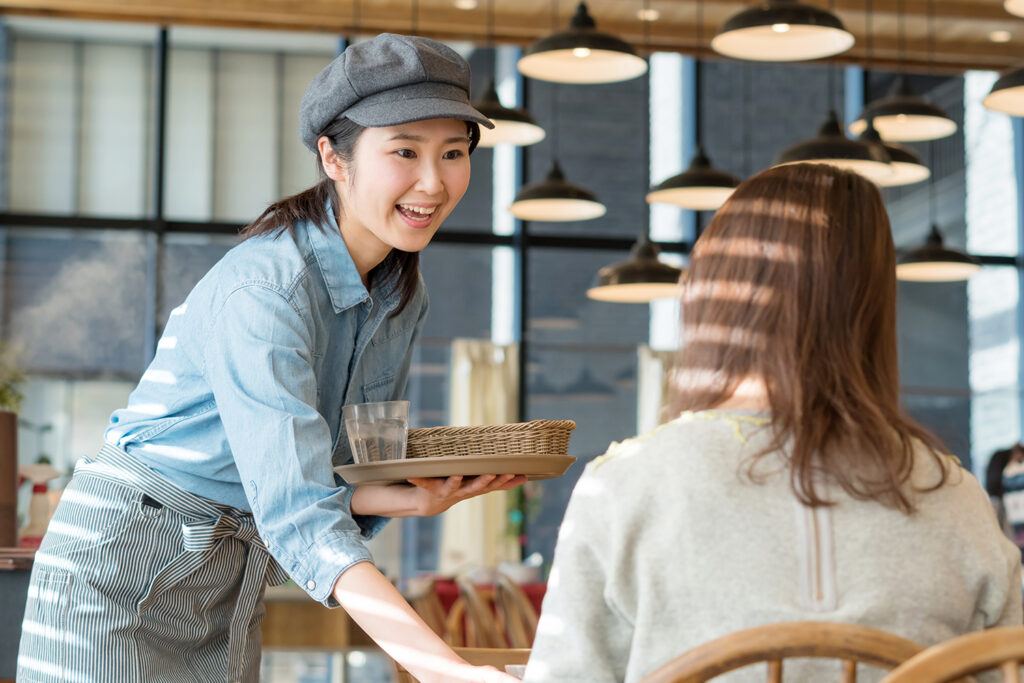 店員とお客さん